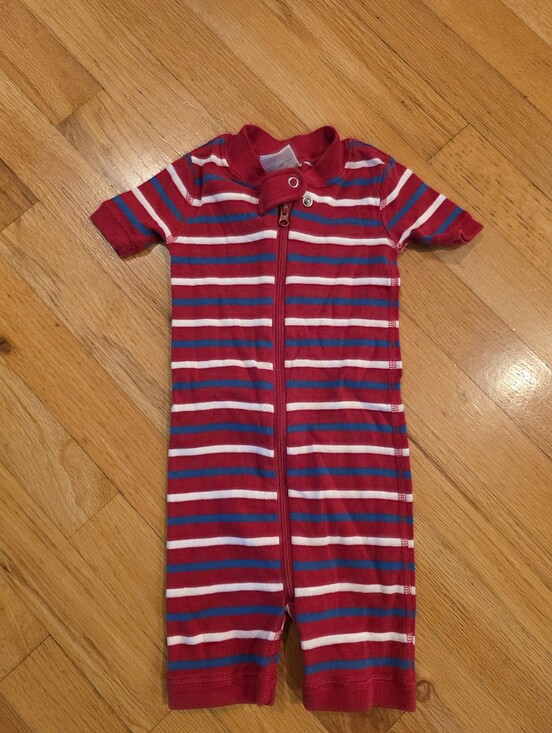 Hanna Andersson Other - Hanna Andersson Organic Cotton Striped Zipped Shortie Sleeper